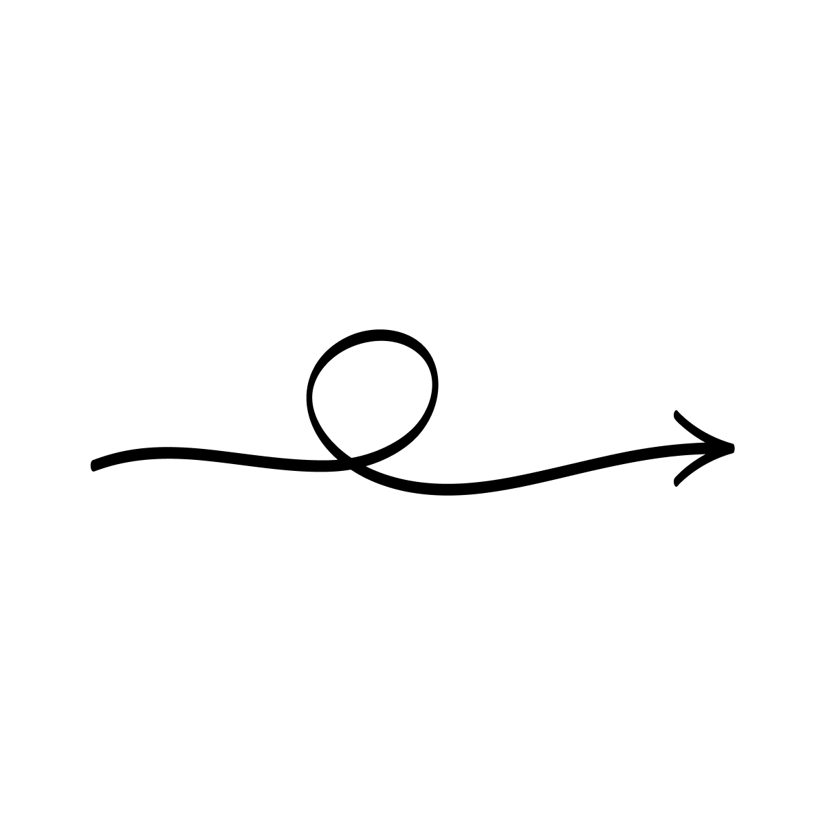 Arrow indicating transformation